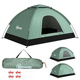 Outsunny Tente de Camping 2 Personnes Camouflage 206L x 185l x 120H cm