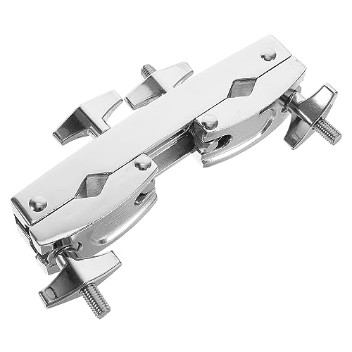 Sosoport Drum Kit Cowbell Clamp with Extension Arm Clamp Holder for Bass Drum Durable Cowbell Mounting Bracket Percussion Accessory for Drummers