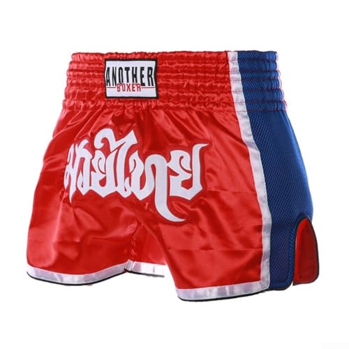 Besshepplo Pantalones cortos de boxeo, Muay Thai, para hombre y mujer, corte ajustado, para MMA, boxeo, kickboxing, ropa para artes marciales, tallas desde M hasta XXL, Negro , Medium - imagen 7