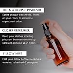 Lavender Room, Linen & Pillow Spray by Aromafume | 100ml/3.38 fl oz | with Pure Lavender Essential Oil | Aromatherapy Spray for Relaxation, Sleep & Stress Relief | Mist for Bedding, Fabrics - Image 5