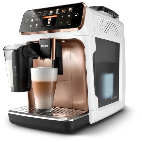 Foto von PHILIPS Kaffeevollautomat LatteGo 5400 Serie, Weiß/Rosé, 12 Spezialitäten