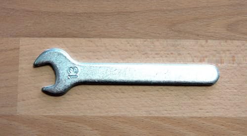 ARNDT Flacher Einmaulschlüssel SW 6, 7, 8, 10, 11, 12, 13, 14, 17, 19mm, Stahl verzinkt, Maulschlüssel (SW 13-3x105)