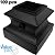 Stair Iron Balusters (100-Pack) Stair Parts Flat Shoes with Set Screw for 1/2" Square Stair Metal Spindle Scroll Basket Twist Knuckle Iron Balusters (Satin Black)