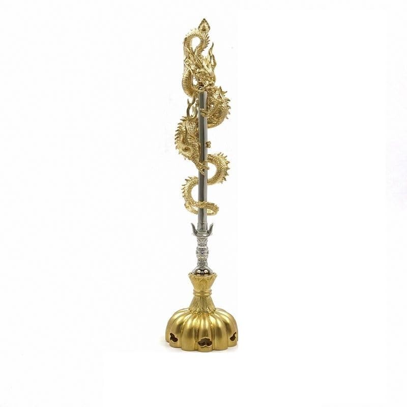 Amazon.co.jp: 龍の置物 倶利伽羅龍王 風水 龍 置物 倶利伽羅剣 龍剣