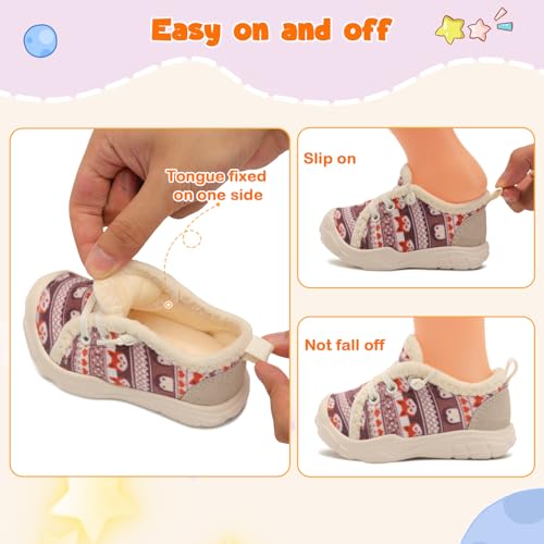 FEETCITY Kids Winter Shoes Barefoot Shoes Toddler Walking Shoe Boys Girls Toddler Tennis Sneakers3