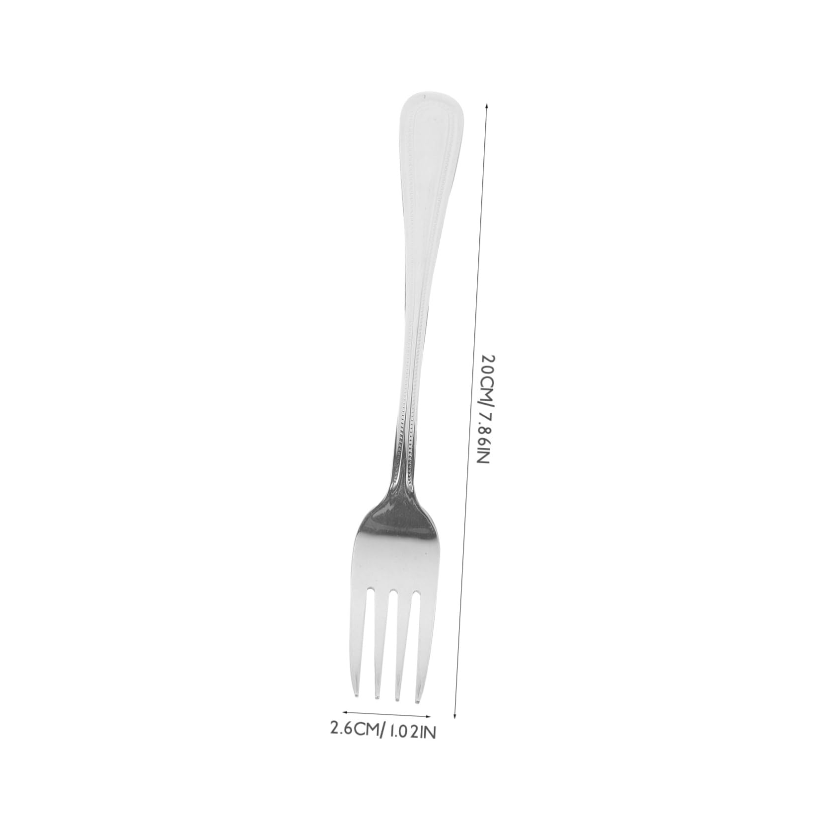 Ciieeo 4 Ensembles Fourchette En Acier Inoxydable Dîner Fourchettes Petites Fourches Faire La Fête De Service En Acier Inoxydable À Dessert 4 Pièces * 4