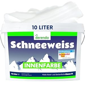 Derendo Schneeweiß Innenfarbe 10L Matt