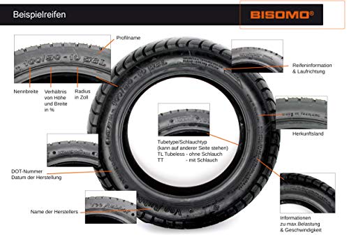 Set van 2 Vee rubberen banden 2,25 x 16 inch, 2 1/4 x 16 inch, profiel VRM 087, 38J inclusief slangen en velgbanden - Image 8