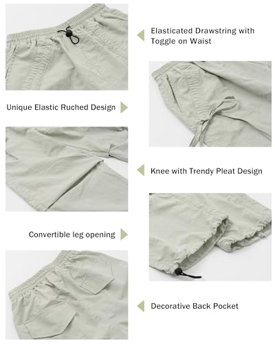 Image of Rolanko Wide Leg Girls Parachute Cargo Pants for Girls Butterfly Y2K Kids Cargo Jogger Trousers with Pockets Loose Fit