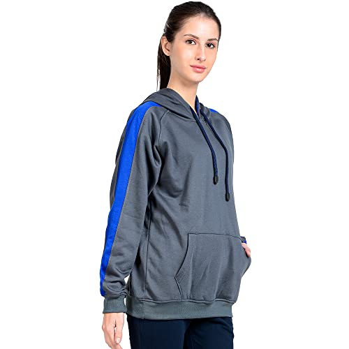 Image of Women's Sweatshirt Full Sleeve Kangaroo Pocket Pullover Hoodies - CKHD-G-08-01-S