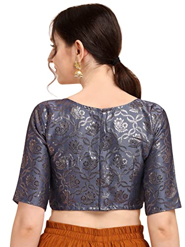 Image of OOMPH! Women's Art Silk Floral Half Sleeve Fitted Blouse