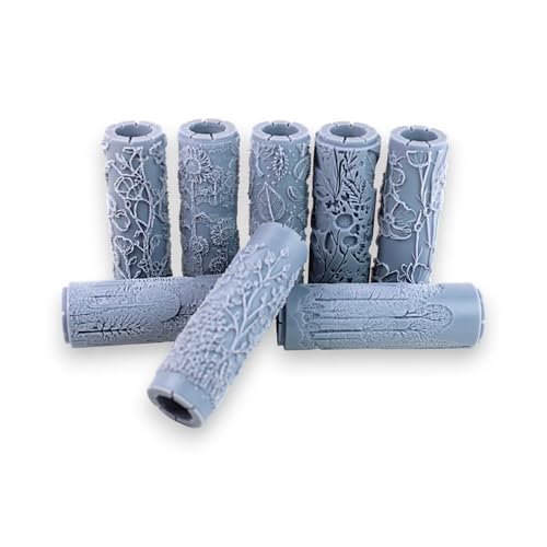 Ultimate Seamless Meadow 8-Set Clay Texture Rollers (4") - Seamless