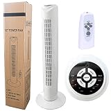 Ventilador de torre oscilante de 3 velocidades con un rango de 60 grados