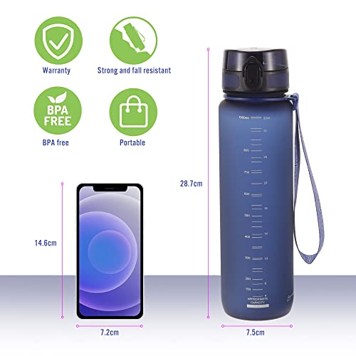 PROIRON-32OZ-Water-Bottle-Leak-Proof-Drink-Bottle-BPA-Free-USA-Tritan-Material-Gym-Bottle-with-Protein-Shaker-Flip-Top-Lid-Removable-Strainer-for-Fitness-Cycling-Gym-Camping