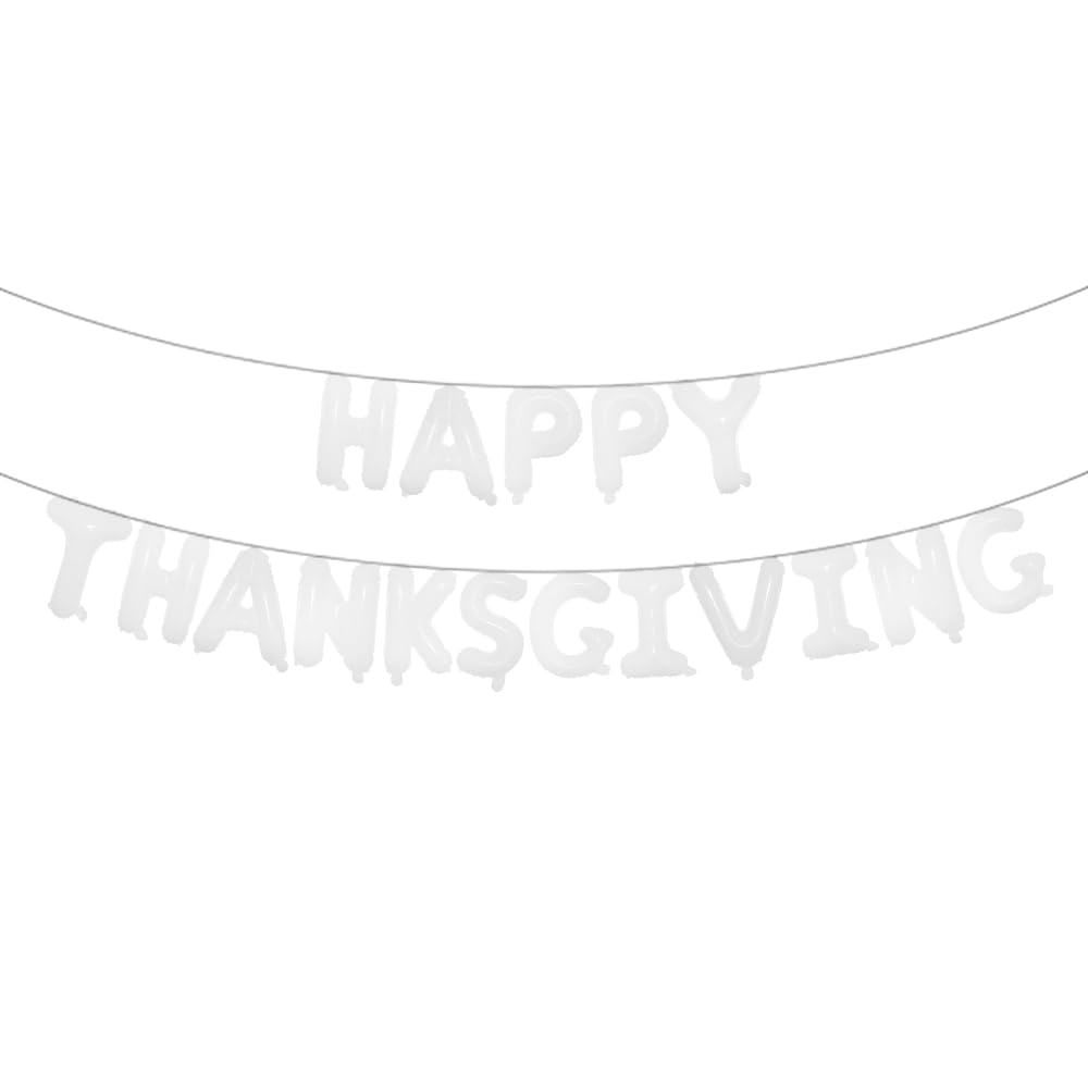 Happy Thanksgiving Foil Balloons Happy Thanksgiving Balloons, Happy Friendsgiving Balloons Banner for Happy Friendsgiving Thanksgiving Party