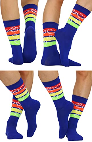 Image of ToBeInStyle Women's Pack of 6 or 12 Fashion Printed Crew Socks