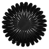 TOPPERFUN Dekorative Schalenhandwerk Sockelschale Esstisch Herzstück Schale Aus Marmor Obstschale Schlüsselschale Für Eingangstisch Vintage-schale Gewelltes Marmortablett Schwarz Harz