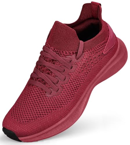 Image of Abboos Women's Walking Shoes - Lightweight Breathable Tennis Sneakers for All-Day Standing & Gym Workouts, Non-Slip Athletic Shoes for Travel and Jogging