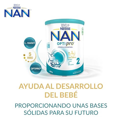 Miniatura 7 de Nestlé Nan Optipro 2 Leche De Continuación En Polvo, Estuche De 1200g