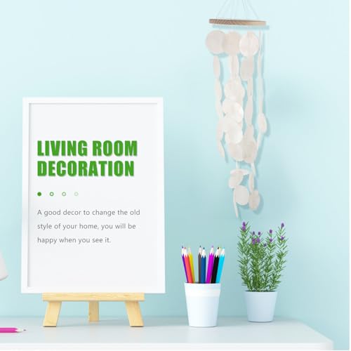 Abaodam Sea Memorial of Decor Memory Capiz Bell White Loss Chime One Patio Home Indoor Wind Shell Living Chimes Shells Sympathy Bedroom Loved Room A Balcony Garden Hanging for - Image 3