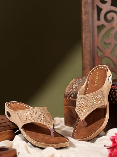 Image of TRASE Women's Fashion Slippers | Doctor Ortho Soft & Comfortable Slip-Ons for Women & Girls | Lightweight & Stylish, Diabetic & Orthopedic Footwear, Good for Knee & Foot Pain