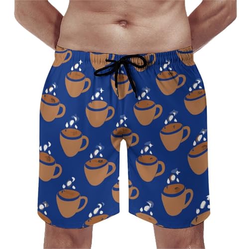 Adugen Origei Ghosts Pattern Men's Trunks Quick-Dry Hawaii Beach Shorts Summer Boardshorts