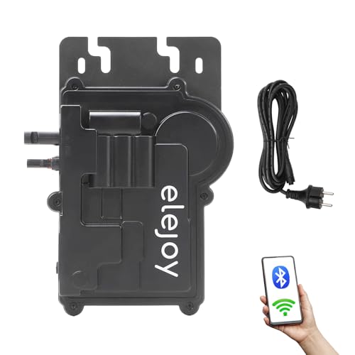ELEJOY 500W Micro Inverteur Solaire Plug & Play 97% Efficacité IP65 avec WiFi et Bluetooth Inverteur Plug & Play Idéal pour Balcon et Centrale électrique...