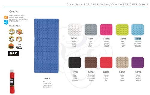 Bath mat "Quadro Premium" 36x76cm dark blue, 36 x 36 cm (Rectangular) - Image 3