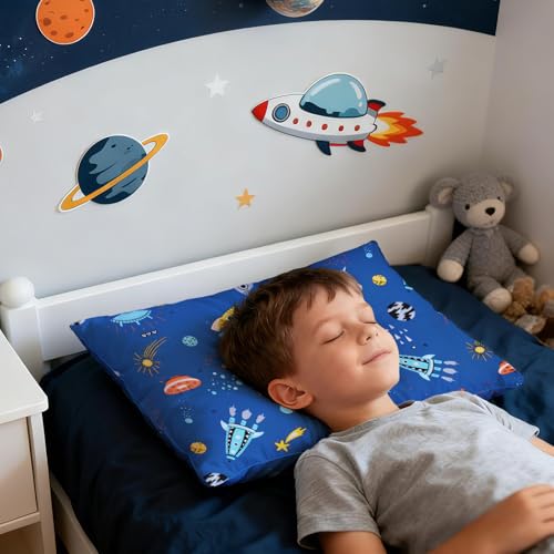 Image of UOMNY Kids Toddler Pillowcases - 2 Pack Fits Pillows 13 x 18 or 12x 16 for Kids Bedding Space