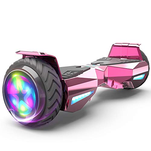 HOVERSTAR hoover boards for a 7-12 year old Chrome Color Flash Wheel,Built-in...