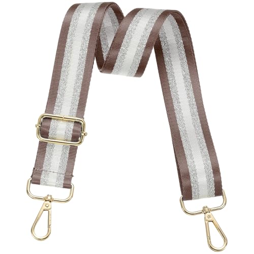 Image of PATIKIL Purse Strap, Wide Shoulder Strap Adjustable Crossbody Bag Straps Universal Replacement Shoulder Bag Belt for Women's Handbags Canvas Guitar Bag Backpack, Dark Brown