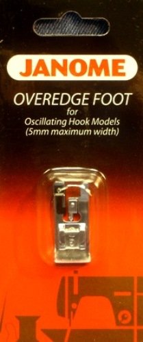 Prensatela Overedge Janome para modelos gancho oscilante 5 mm miniatura 1