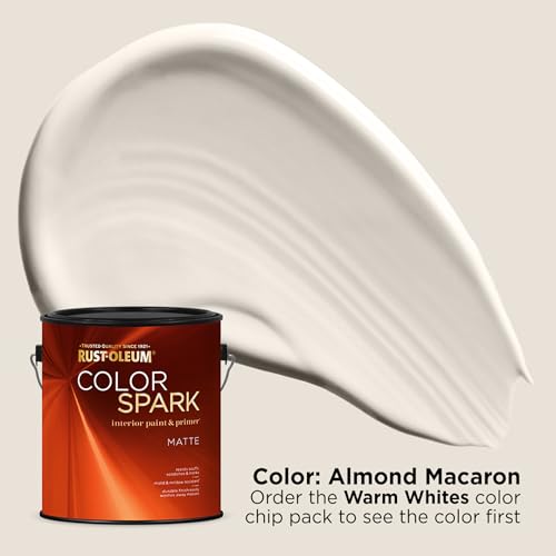 Image of Rust-Oleum Color Spark Interior Paint and Primer in One, Matte, Almond Macaron, 1 Gallon