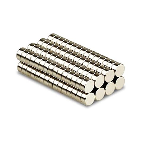 Magnetastico | 50 pieces 6x2 mm disc neodymium magnets N52 | Fridge magnet Pinboard magnet Permanent magnet Whiteboard magnet Crafts magnet | Small planning & Notice board magnets Cover