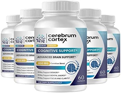 Cerebrum Cortex - Cerebrum Cortex Cognitive Support - Cerebrum Cortex Advanced Brain Support (5 Pack, 300 Capsules)