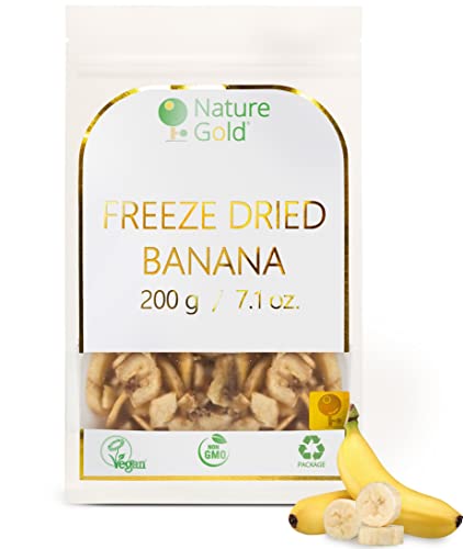 Plátano Liofilizado en Cubos | 200g | 100% Natural & Vegano | Sin GMO | Sin Azúcar y Sin Aditivos ~*~ Cover