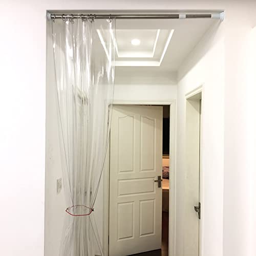 Rideau de séparation en plastique transparent isolant thermique et imperméable - 3