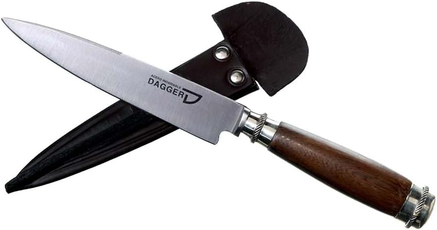 Argentine Steak Knife with Wood and Double Ferrule Alpaca