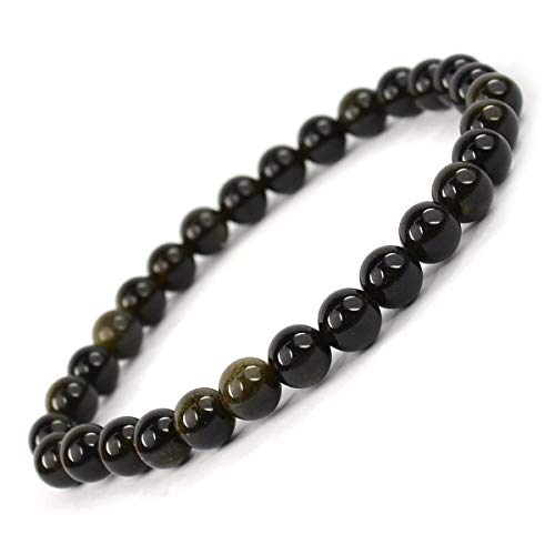 Image of Reiki Crystal Products Natural Crystal Stone Bracelet 6 mm Round Beads for Men & Women | Gemstone Jewellery Bracelet | Reiki Charged | Multiple Stone Variants Available