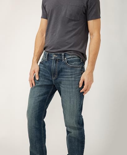 Silver Jeans Co. Mens Eddie Classic Athletic Fit Tapered Leg Jeans4