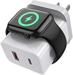 Apple Watch Charger,3-in-1 PD 20W Charging Block with Magnetic Wireless Charging and Dual Ports, iWatch Charger Compatible with Apple Watch Ultra/11/10/9/8/7/6/SE,iPhone 16/15/14/13/12/11 Series