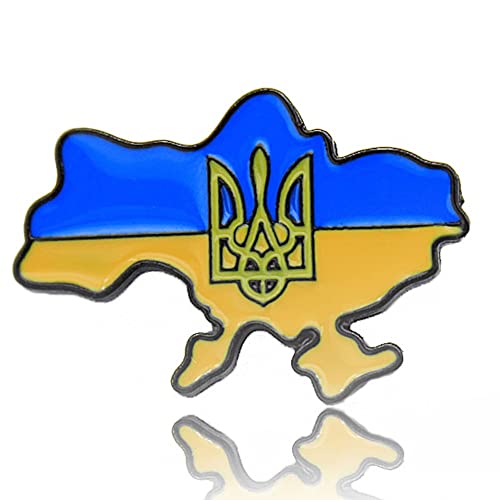 Ukraińska flaga patriotyczna odznaka broszka z klapą broszka z odznaką narodowa mapa ukrainy przycisk dekoracji odznaki