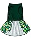 St. Patrick’s Day Hundekleid für mittelgroße Hunde mit Stirnband (Grün, Größe S)