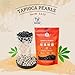 52USA Boba Tapioca Pearl, Black Sugar Flavor, Fresh Bubble Tea Pearl, 8.8 Oz (250 g), Black Tapioca Pearl For Bubble Tea, Ready in 5 Minutes (Pack of 1)
