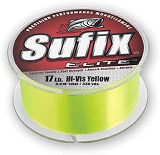 Sufix Elite 14 lb Fishing Line (Yellow, Size- 330 YD Spool)