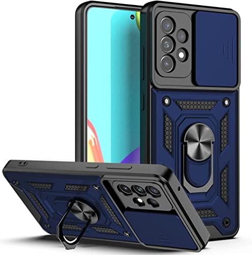 Coque Samsung S22 Ultra antichoc bleu avec cache objectif coulissant