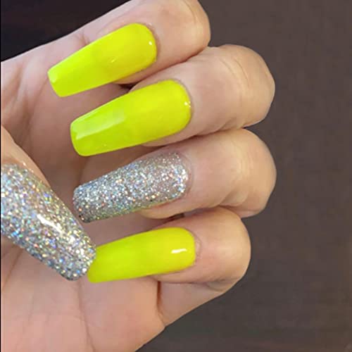 Maychao 15Ml Neon Yellow Gel Nail Polish 1Pc Bright Yellow Gel Polish Soak Off Uv Led Nail Polish Nail Art Starter Manicure Salon Diy At Home, 0.5 Oz #TOP3