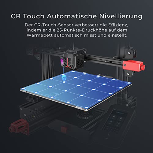 Creality Ender 3 Max Neo 3D Drucker, Große Druckgröße 300 × 300 × 320 mm, 3D-Printer mit CR Touch Auto-Nivellierung, Doppelte Z-Achse, Vollmetall-Extruder, FDM 3D-Drucker für Einsteiger – Bild 3