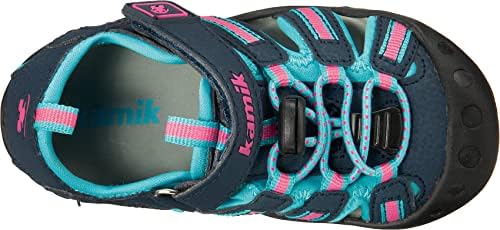 Kamik Girl's Crab (Toddler/Little Kid/Big Kid) Navy/Teal 3 Little Kid M | Image 4