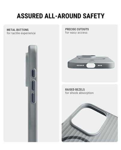 Image of DailyObjects Polycarbonate Beam Magnetic Protective Cover Compatible with iPhone 16 Pro | Camera & Body Protection|Anti Shock,Scratch Resistant|Precise Cutouts & Modern Design|Wireless Charging White